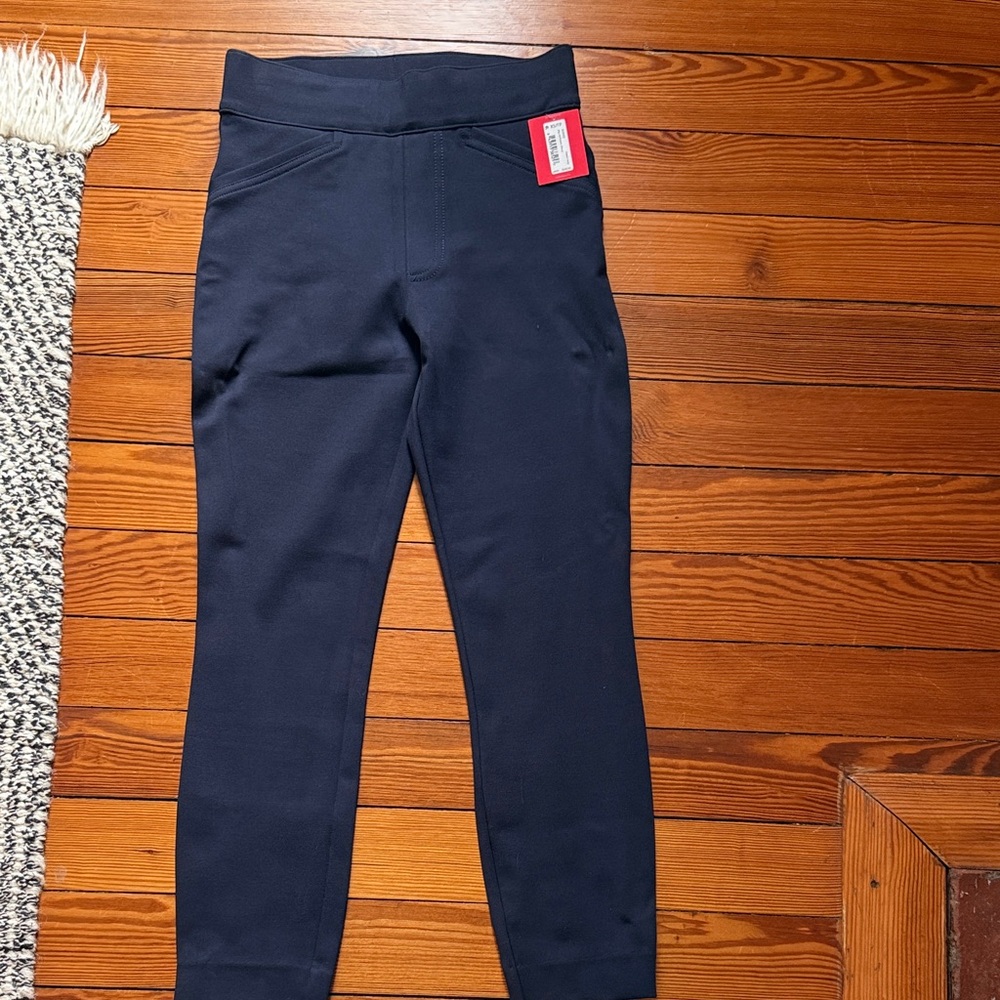 Spanx Petite Back Seam Navy Blue skinny Pant